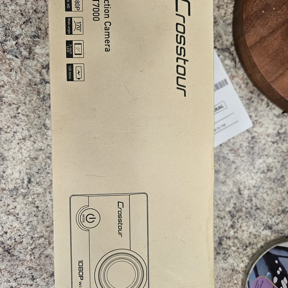 Black Underwater Action Camera